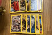 Pristine Vintage National Geographic Magazine Complete 1999 Set12 Issues with Original Leather Slipcases