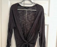 Next Woman's Grey Wrap Lightweight Cardigan - Size small