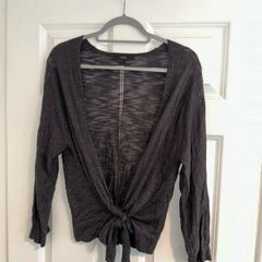 Next Woman's Grey Wrap Lightweight Cardigan - Size small