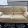 Sofa, cream leather Image 2