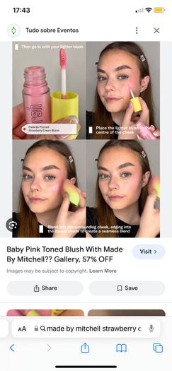 Made by Mitchell liquid blush strawberry cream