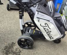 Powerkaddy FX3 Trolley and Titleist Stadry waterproof Cart Bag