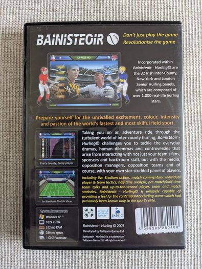 Bainisteoir Hurling - 2007 Irish GAA PC Game - Complete with Manual