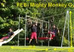 FEBI Mighty Monkey Gym - Outdoor monkey bars swing set slide pull up bar gymnastic bars pullup bar chinup bar