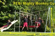 FEBI Mighty Monkey Gym - Outdoor monkey bars swing set slide pull up bar gymnastic bars pullup bar chinup bar