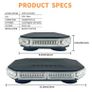 EINERCAR 76 LED Light Bar - Octagonal, High Brightness, Magnetic Mount, 12-24V Beacon Image 7