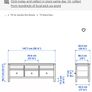 ikea hemnes tv unit & glass topper Image 2