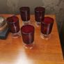 Ruby Red Vintage Goblets - Luminarc [ x 5 ] Image 3