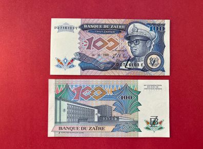 Zaire   100  Zaires  1988  Pick  33a    ( Uncirculated )