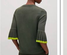 Cos Pleated Sleeve Sweater