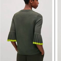 Cos Pleated Sleeve Sweater