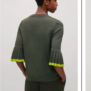 Cos Pleated Sleeve Sweater