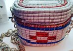 Funky Retro Vintage American Wicker Box Bag