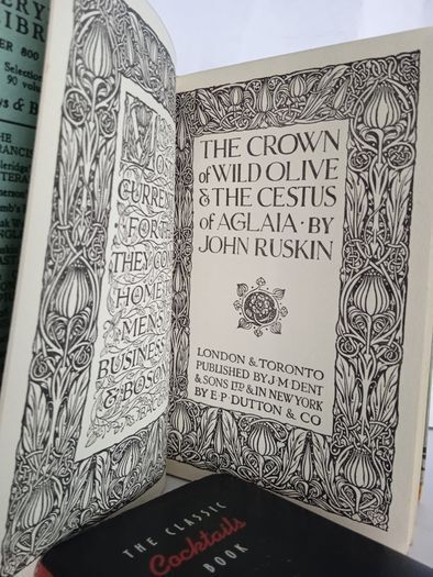 The Crown of Wild Olive and the Cestus of Aglaia by John Ruskin (HQ437)