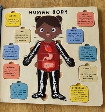 Little Town Wooden Get To Know Your Body Puzzle