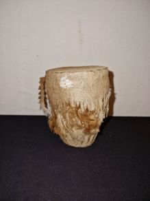 Vintage African handmade shaker drum