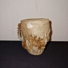 Vintage African handmade shaker drum