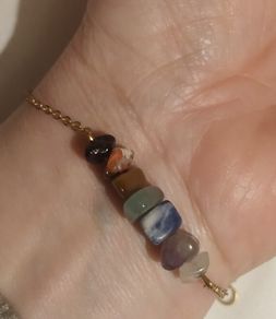 Handmade Chakra Brass Bracelet