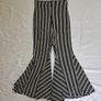 Beaufille Black And White Striped 70's Style Bell Bottom Trousers RRP 250E Image 5