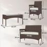 4 Piece Rattan Garden Sofa Set Image 3