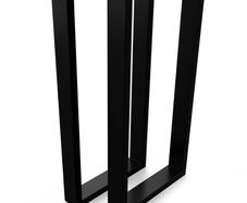 Metal Table Legs Rectangle Loft Style 50/100 cm Set of 2
