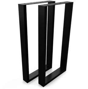 Metal Table Legs Rectangle Loft Style 50/100 cm Set of 2