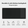 Kitchen Backsplash Black 110 x 50 x 0.6 cm Image 9