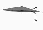 Wall-Mounted Parasol with Metal Pole 300 cm Anthracite
