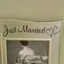 Picture Frame "Just Married" Image 3
