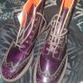 Tricker's Stephy Brogue Ankle Boot Size 8(UK) Purple Image 6