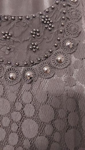 Mini black lace dress