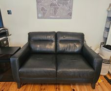 2 seater leather couch