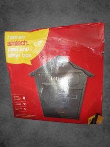 Amtech post and letter box