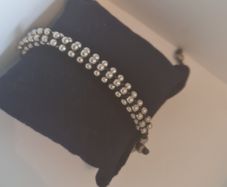 Handmade Mexican Silver Bead Bracelet