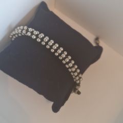 Handmade Mexican Silver Bead Bracelet