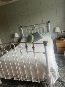 cast iron double bed