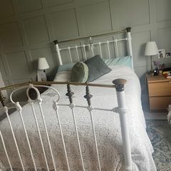 cast iron double bed