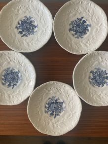 Mason Vintage "Ascot in Oak/Hanging Basket" China Saucers (5)