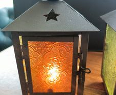 Set of tea light candle lanterns