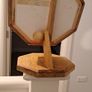 Handcrafted Wooden Octagon Mirror Image 3