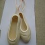 Large ballet shoe ornament, Ceramic ballet shoes, Point shoe ornament,Home decor Image 5