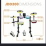 Kids Junior Electronic Drum Kit Image 5