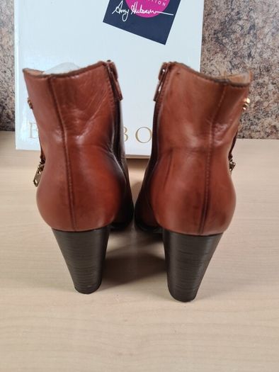Amy Huberman Bourbon leather suede ankle boots bundle Size UK 4 EU 37 Forever young navy blue suede Private number brown leather