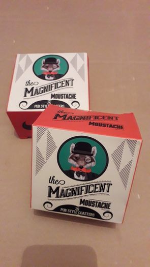 Moustache Themed Gift Collection including Anchorman Wallet & Bottle Opener Keychain with Pub Coasters & Plaques (All Brand New)