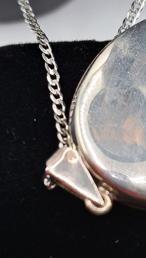 Vintage sterling silver locket necklace