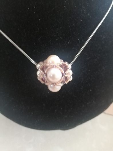 Baroque beaded pendant