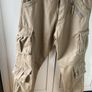 Men's cotton lined straight fit cargo pants Brown Mushroom Image 2