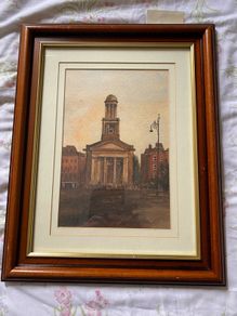 Edward Tomkus (1936) The Pepper  Canister Church Dublin Watercolour