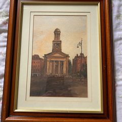 Edward Tomkus (1936) The Pepper  Canister Church Dublin Watercolour
