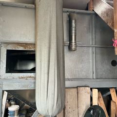 Large stainless steel hopper